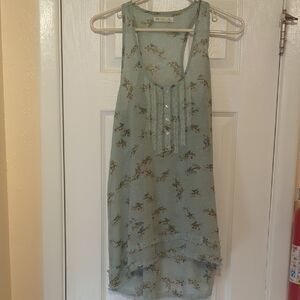 Nine bird sheer tunic small
